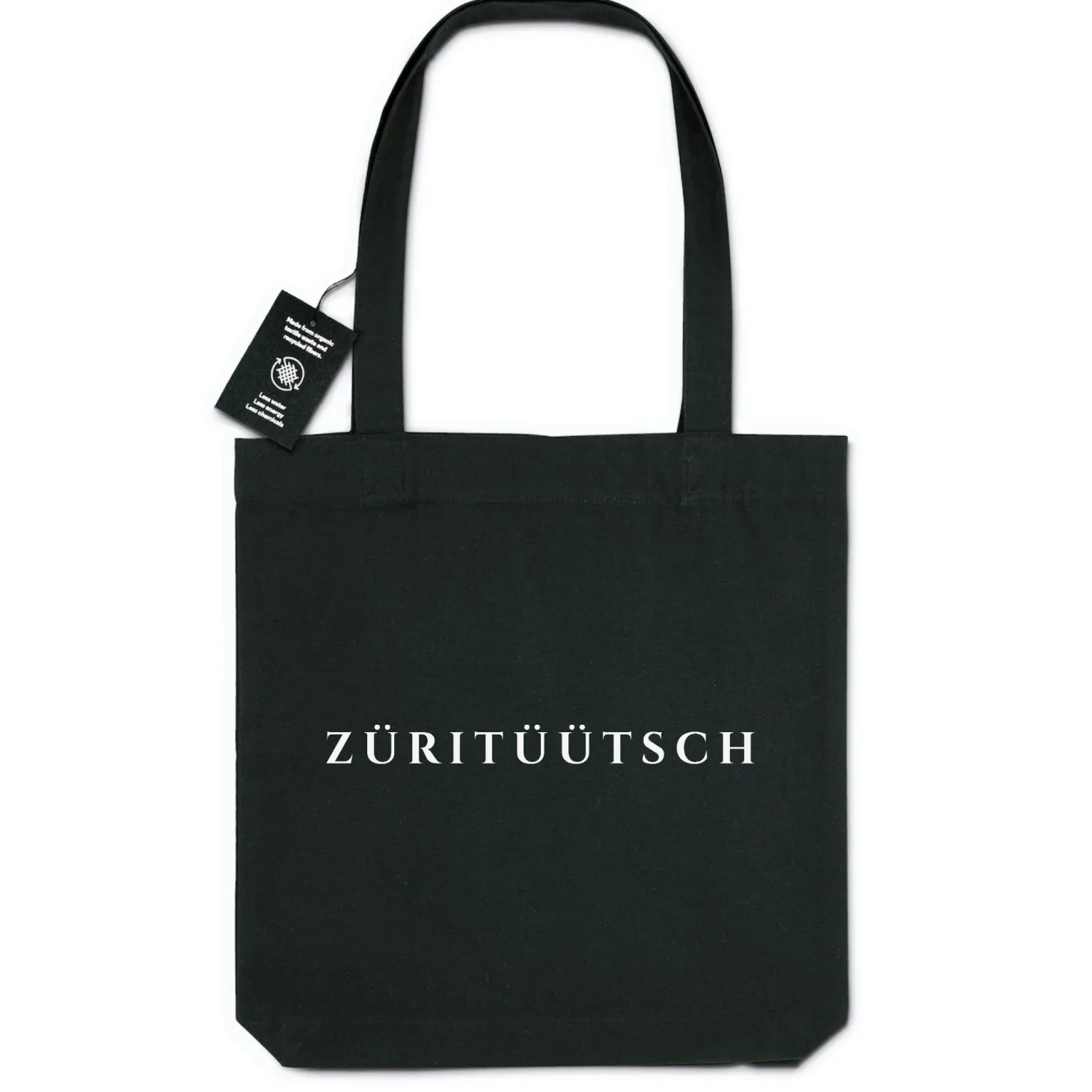 BIO-Einkaufstasche Schwarz | Züritüütsch
