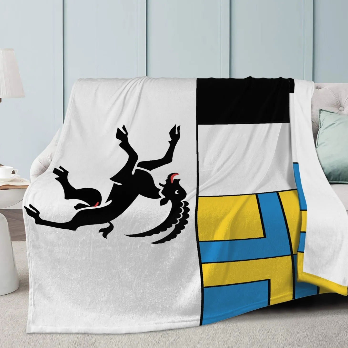 Fleecedecke Graubünden Flagge