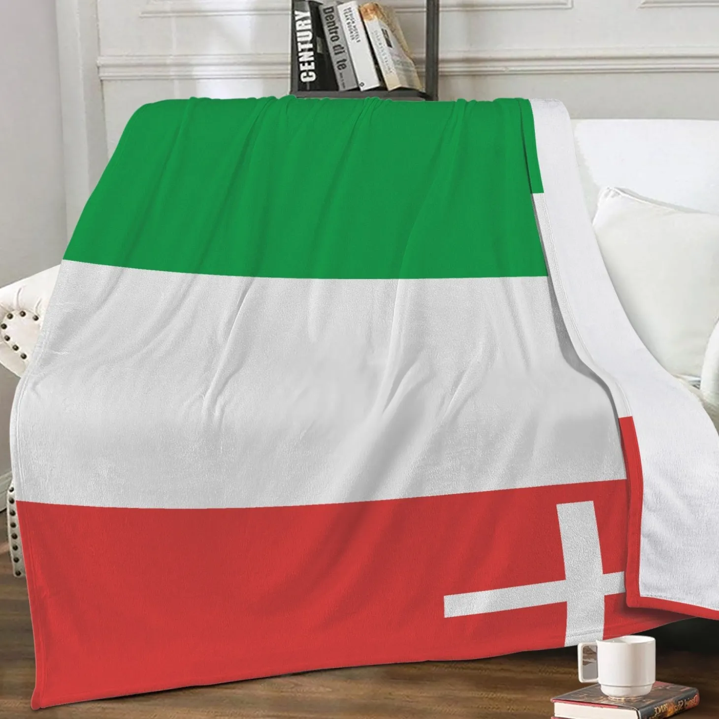 Fleecedecke Neuenburg Flagge