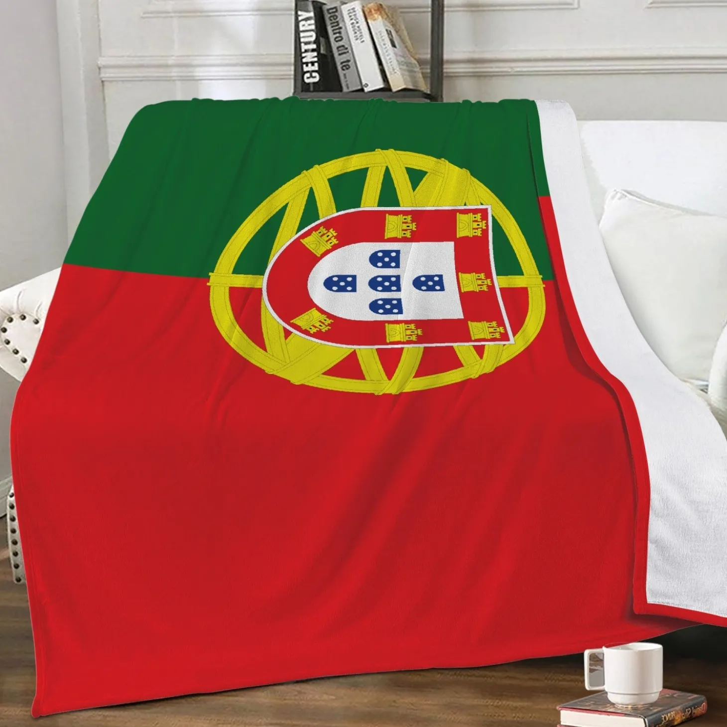 Fleecedecke Portugal Flagge