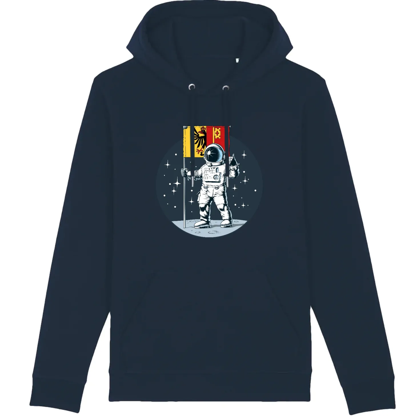 Geneva to the Moon Hoodie – Premium Bio-Hoodie