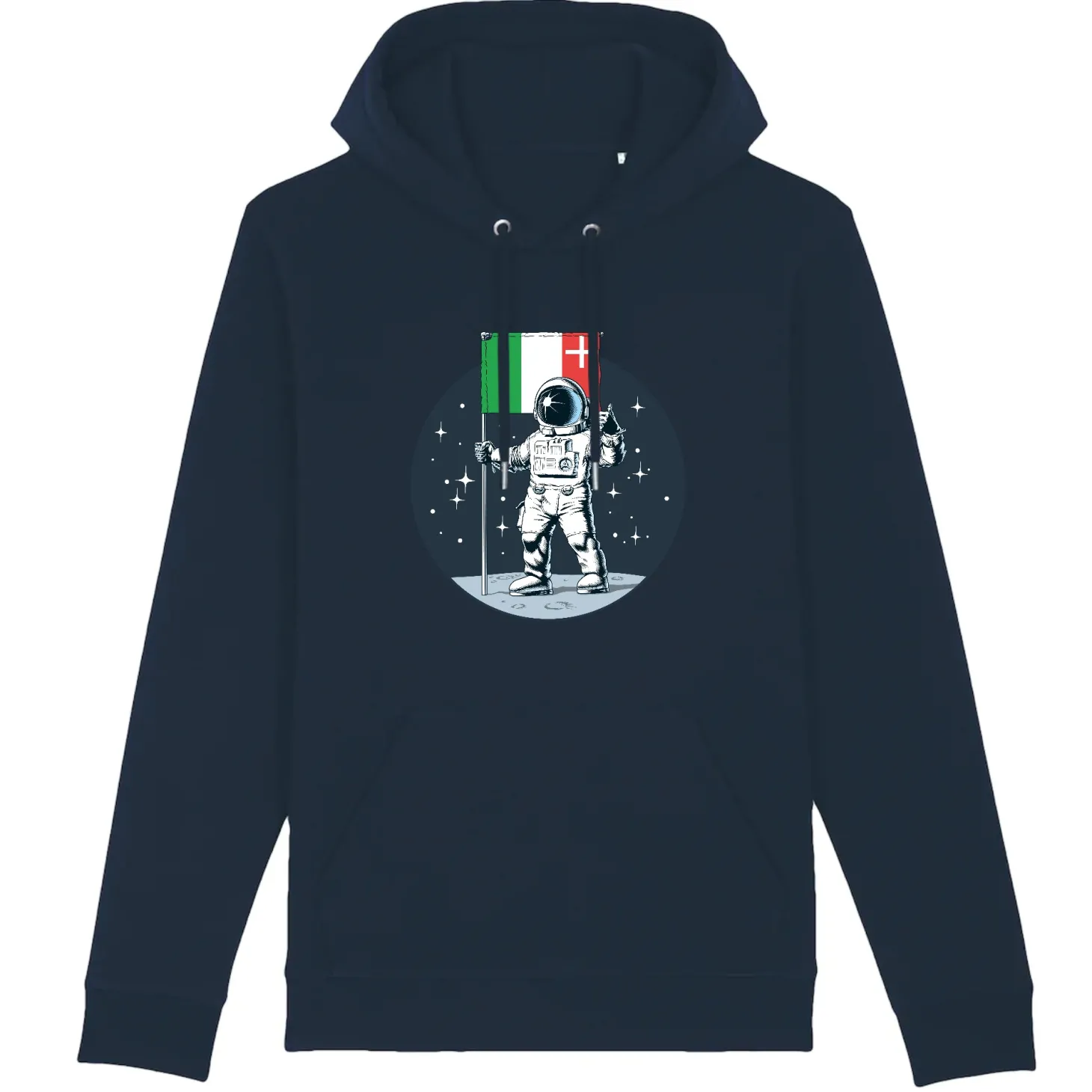 Hoodie Neuchâtel to the Moon – Premium Bio-Hoodie