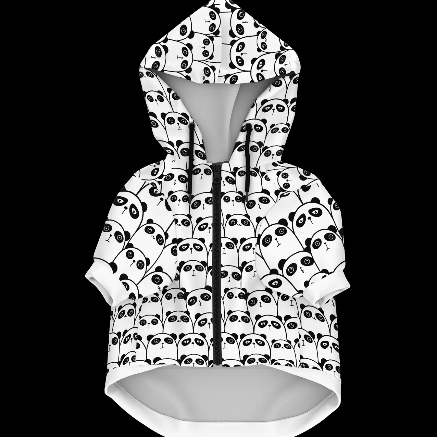 Kapuzenpulli mit Reißverschluss für Hunde | Panda