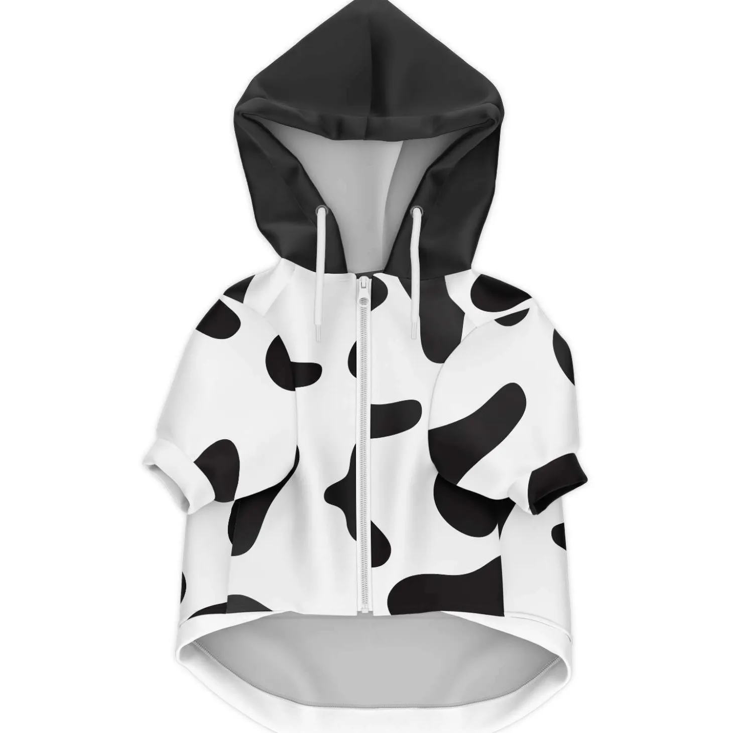 Kapuzenpulli mit Reißverschluss für Hunde | Kuh