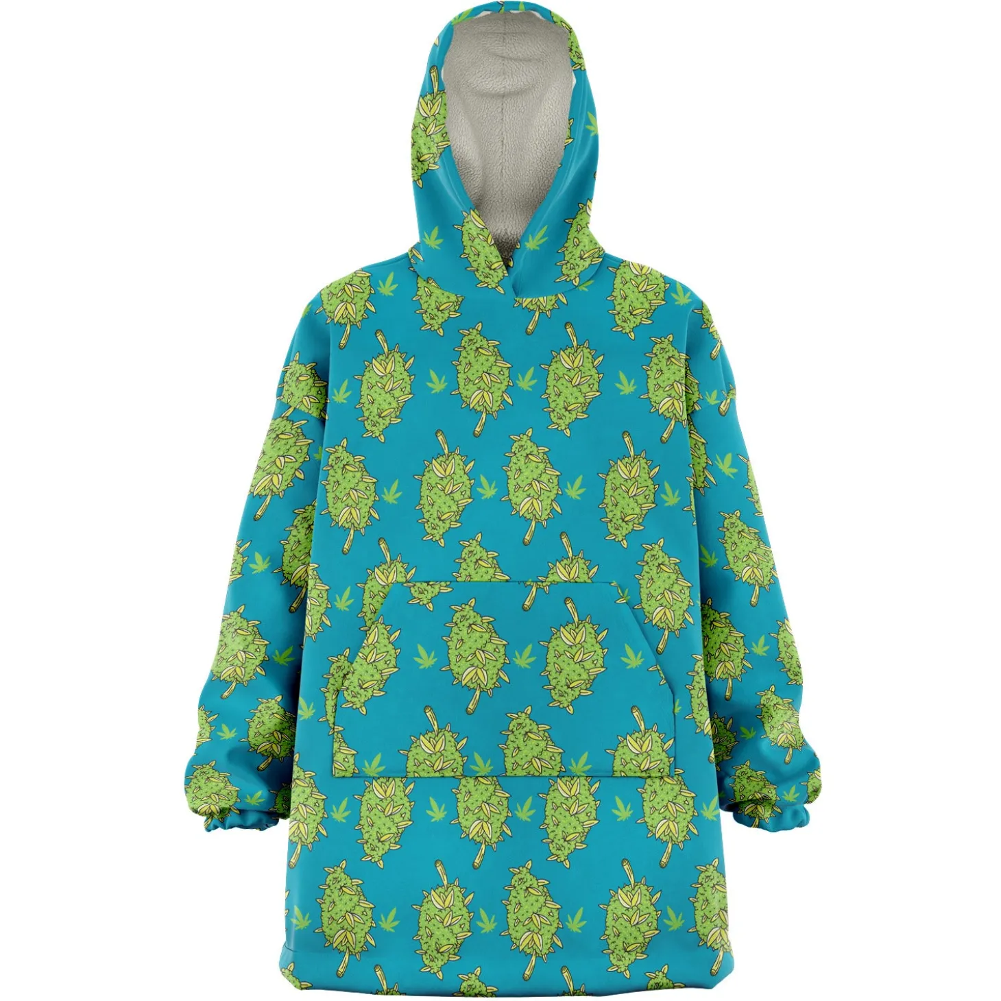 Kuscheliger Kapuzenpullover – Weed
