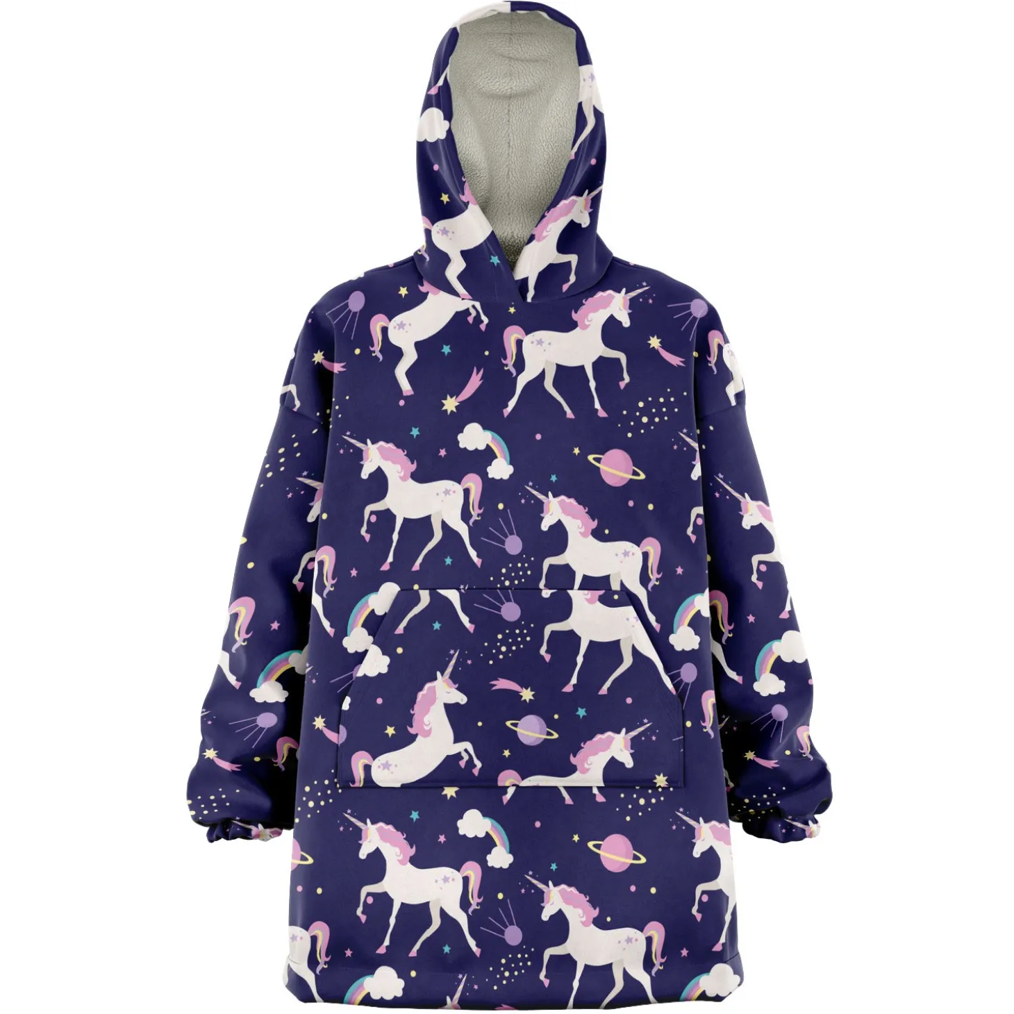 Kuscheliger Kapuzenpullover – Einhorn