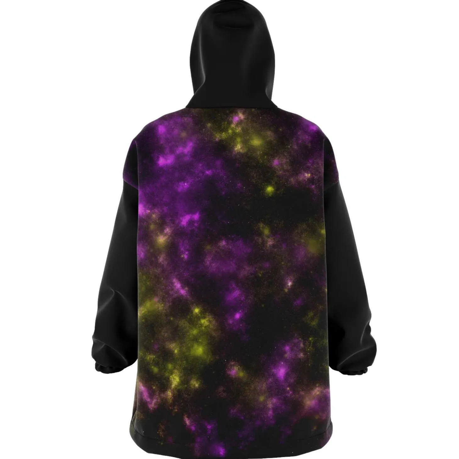 Kuscheliger Kapuzenpullover – Space Lila und Gelb