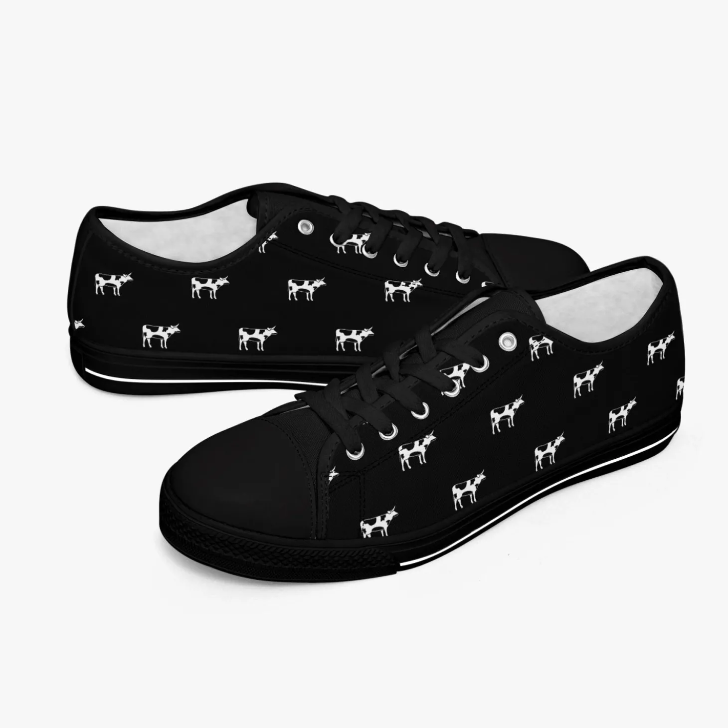 Turnschuhe - Kuh-Motiv
