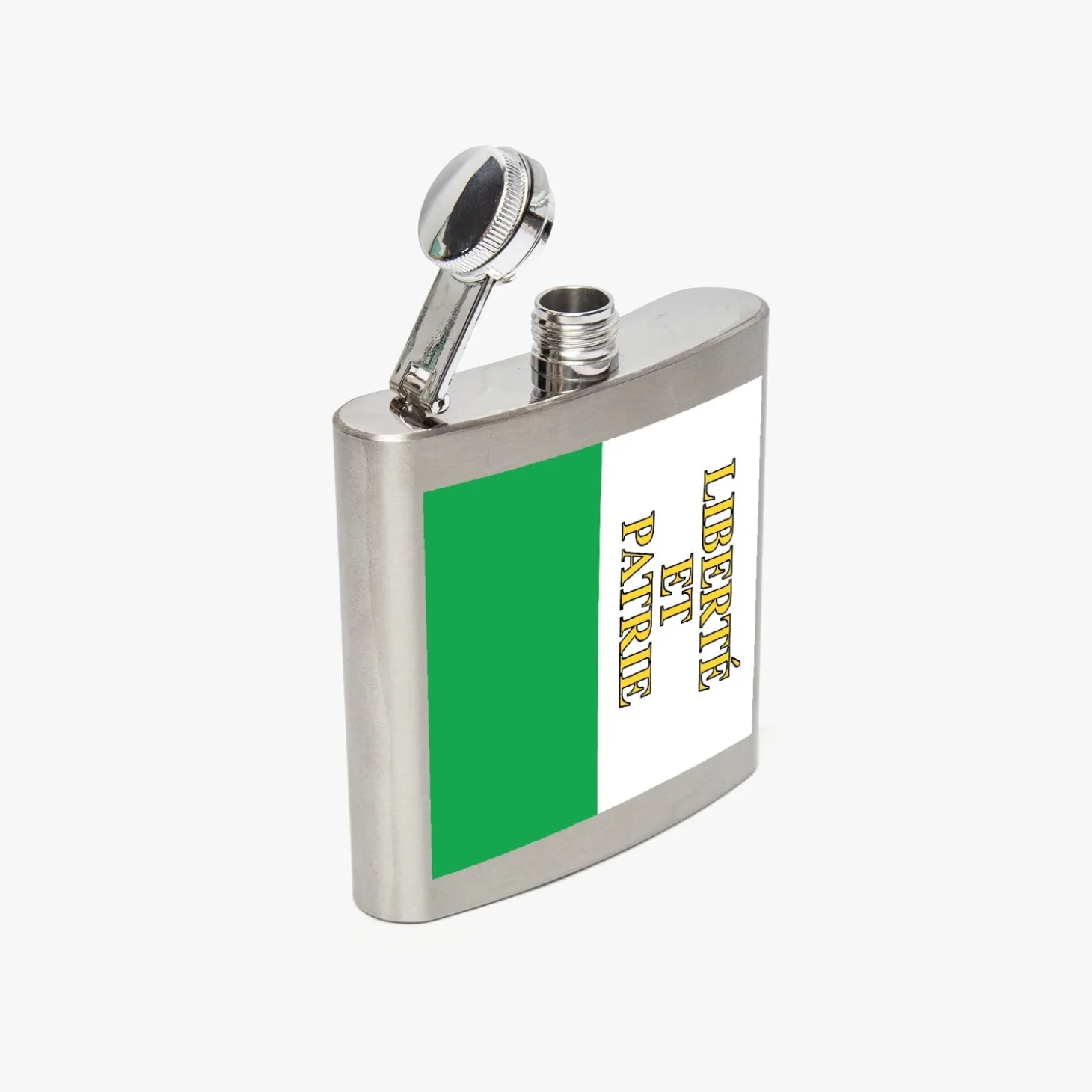 Waadtländer Taschenflasche aus Edelstahl